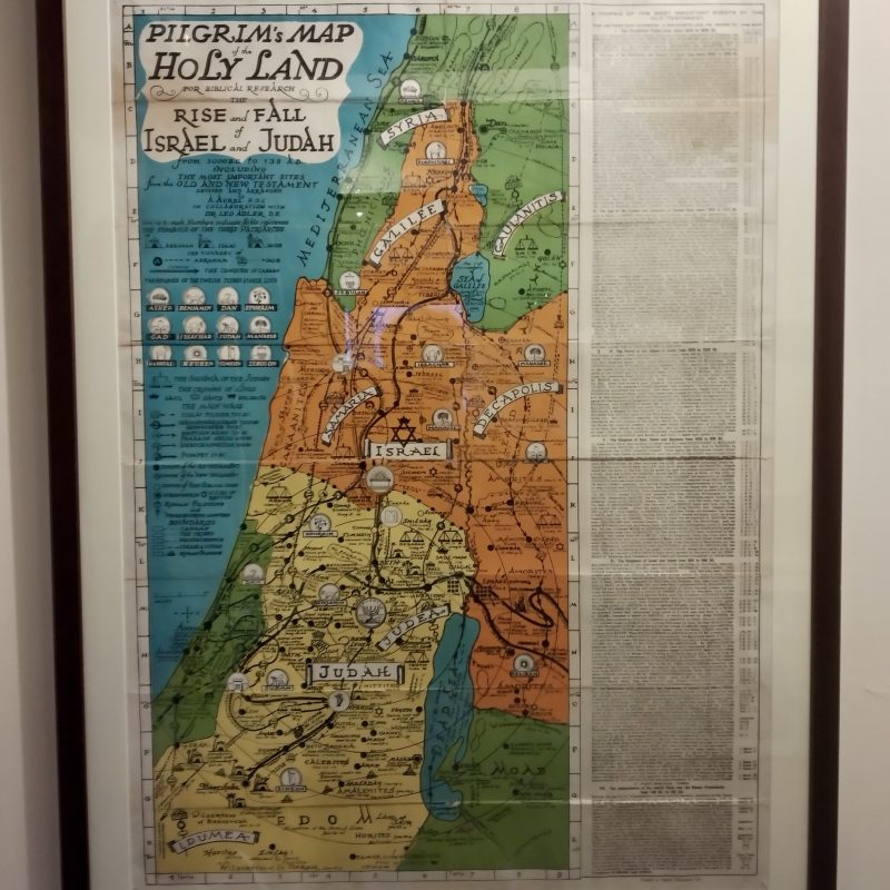 Original Pilgrim Map of The Holy Land